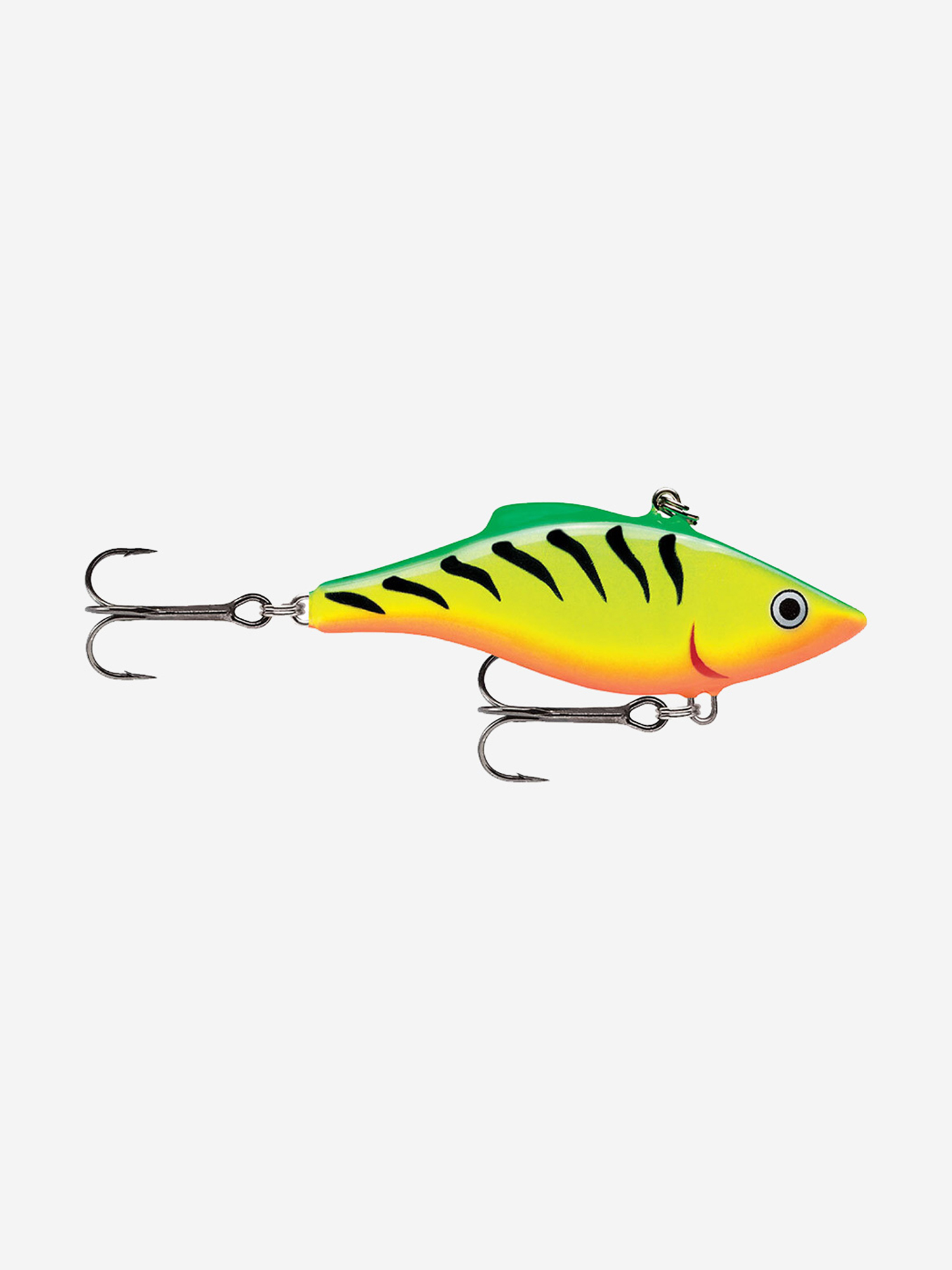 Воблер для рыбалки RAPALA Rattlin’ Rapala 04, 4см, 6гр, цвет FT, тонущий, Зеленый