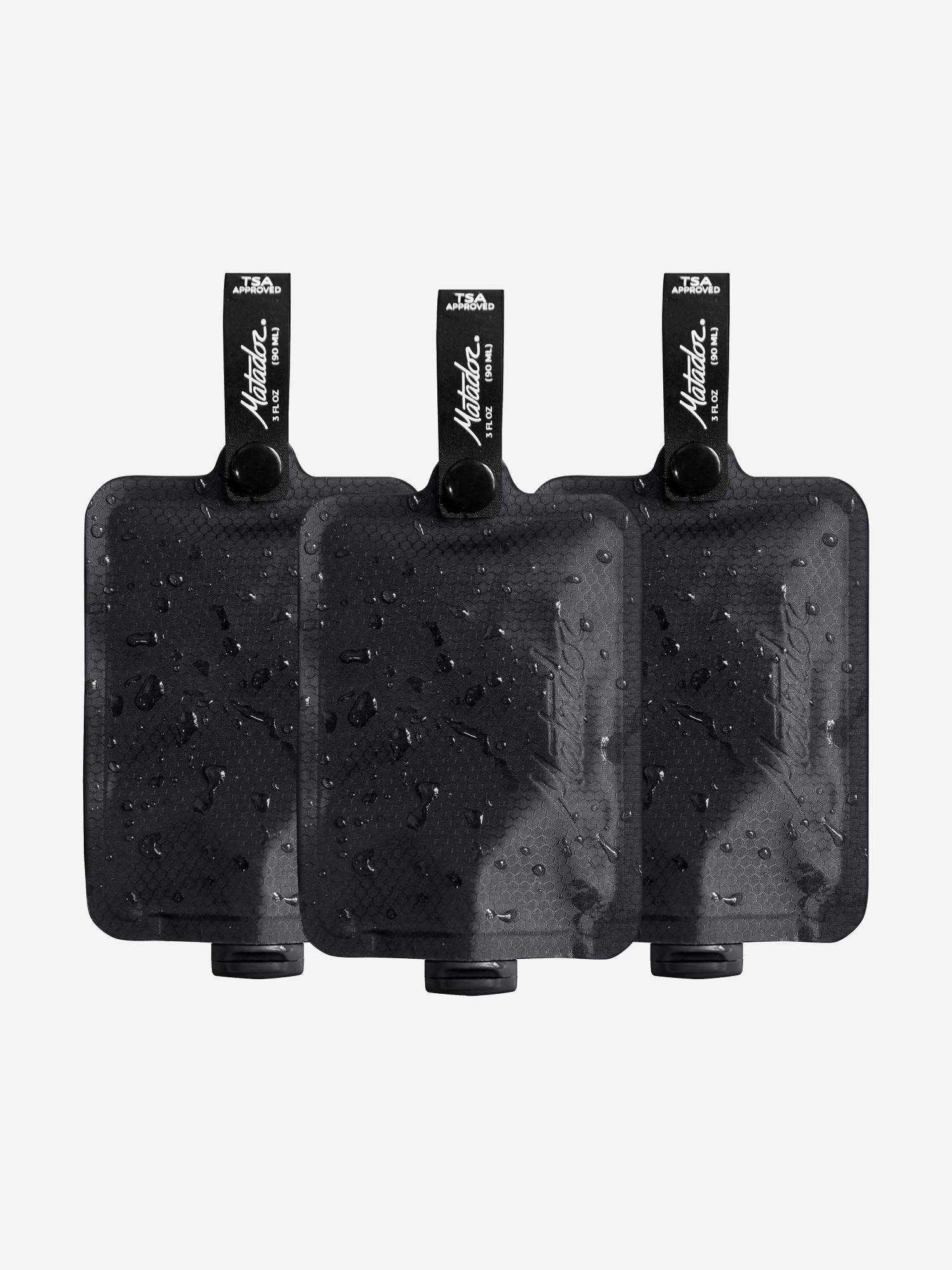 Набор флаконов MATADOR FlatPak Toiletry Bottle 90ml, Черный